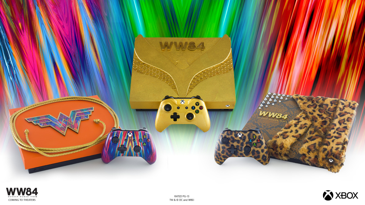 Microsoft revela Xbox One X temático de Mulher-Maravilha 1984