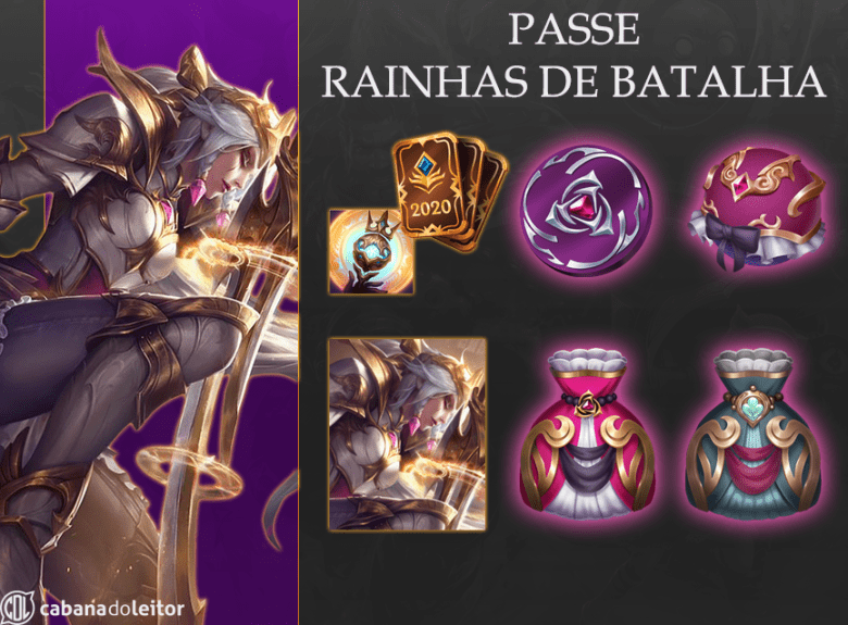 LoL | Passe de Fim de Ano – Rell, Rainhas de Batalha e Sabugueiro 8 base passe min